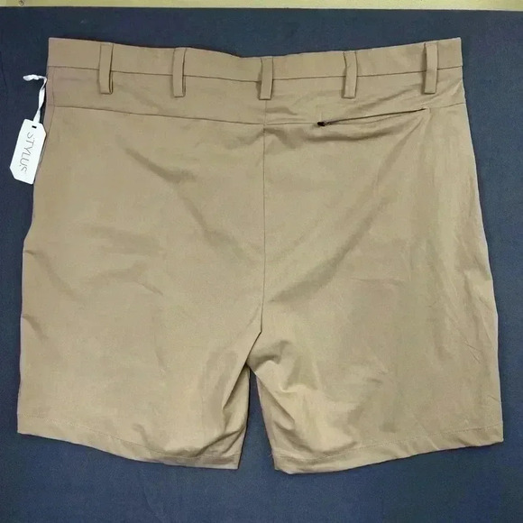 Stylus shorts Men’s 48 Performance Chino Quick-dri Stretch tan NWT (0217) - Picture 6 of 8